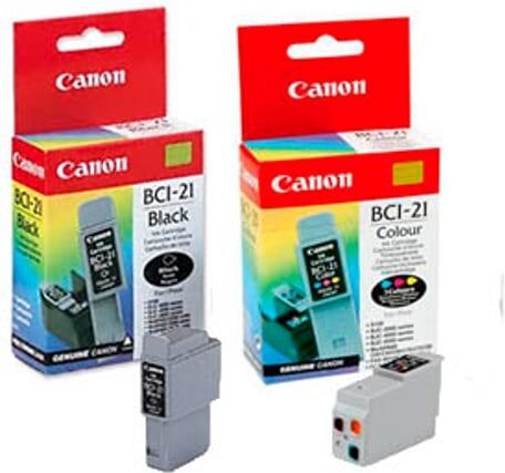 Canon Pack cartuchos BCI-21 (negro) + BCI-21 (tri-color)