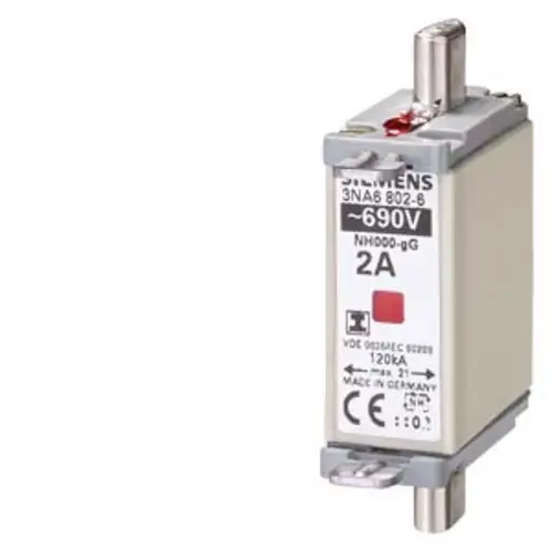 Siemens 3NA68046 Sicherungseinsatz Sicherungsgröße = 0 4A 690V 3St.