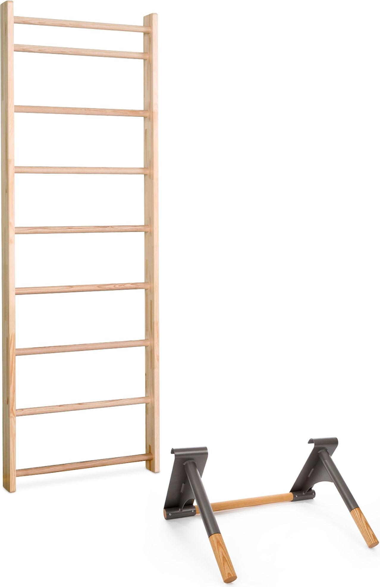 Sport-Thieme Sprossenwand mit Klimmzug-Dip-Stange, Sprossenwand 230x80 cm