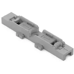 Wago 221-2521 Befestigungsadapter,1-fach,für Durchgangsverbinder mit Hebel,grau 2212521