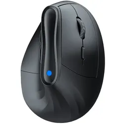 Neue kabellose vertikale Maus von Triadyn, Modell SALACIA, Bluetooth, 1600 DPI, akkubetrieben, schwarz