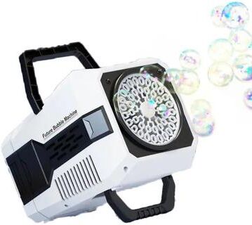 Uplift Treasures LED Bubble Gun Machine Toy white (40 Holes Non Charging)