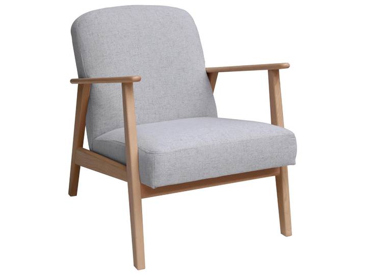 Livetastic Sessel, Buchefarben, Silberfarben, Holz, Buche,Buche, massiv,massiv, 63x78x78 cm, Made in EU, Wohnzimmer, Sessel, Sessel