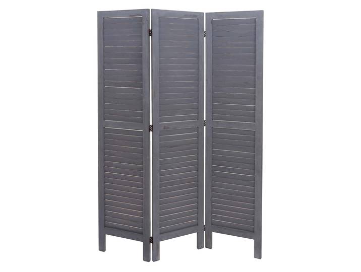 Paravent HWC-G30, Trennwand Sichtschutz Raumteiler, Shabby-Look 170x120cm Grau