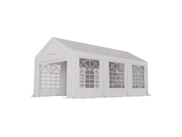 Juskys Festzelt Partyzelt Gala weiß 3x6 m, Weiß, Kunststoff, 300x280x600 cm, Sonnenschutz, Pavillons