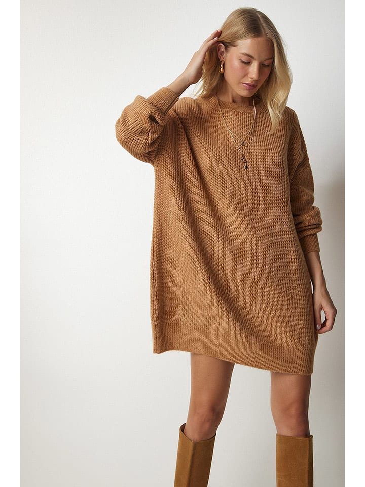 Happiness Istanbul Pullover in Hellbraun - onesize