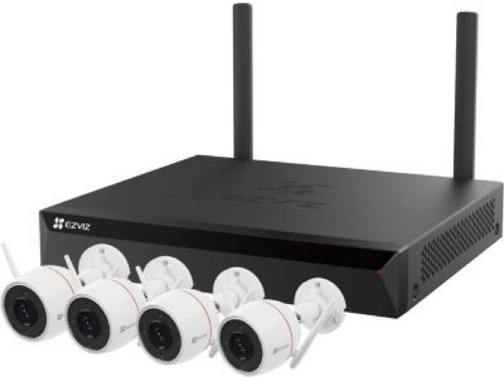 Ezviz - Caméra De Surveillance Nvr H5s+ 4 Caméras Extérieures H3c 2k+