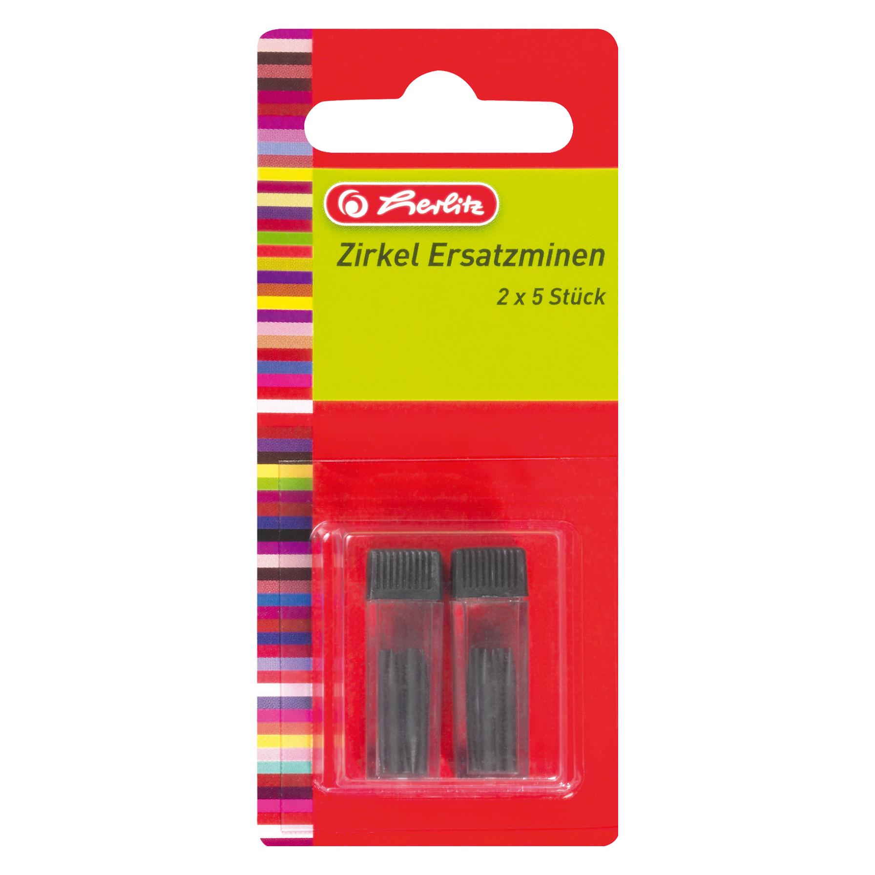 Herlitz 10 Zirkelminen HB 2,0 mm (10 Stk., 2 mm, HB) (8710402)