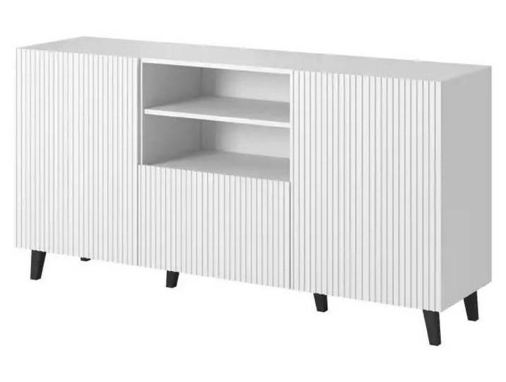 Commode Cama PAFOS\, dimensions 150x42x82 cm\, finition blanche mate