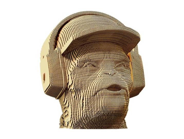 Cartonic - 3D Monkey puzzel - 3D puzzelset CARTONIC - Aap - Hoor niets - 3D-puzzel van karton - karton verandert in een figuur in reliëf (Hear NO Evil)