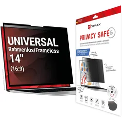 DISPLEX PRIVACY SAFE Wiederablösbarer 2-Wege Blickschutzfilter für Laptop/ Notebook (randlos/frameless) 14'' (16:9)