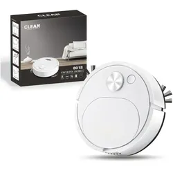 Kompakter Saugroboter mit Wischfunktion, USB - white