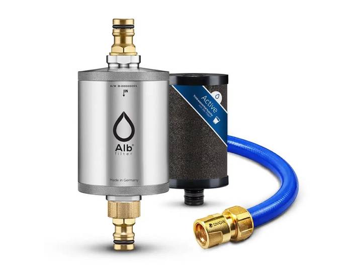 Alb Filter Wasserfilter Mobil Active Campingfilter, für Wohnmobil, mit Aktivkohle, GEKA-Anschluss, Made in Germany