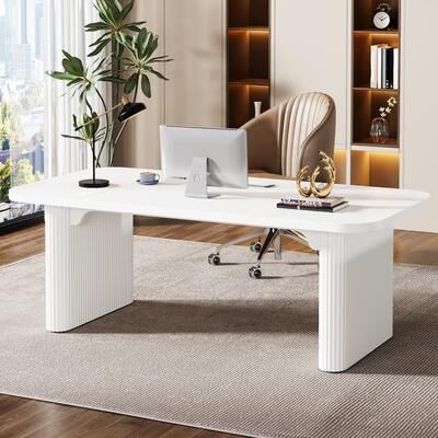 OEM Large Wood Executive Desk, Modern Computer Desk, Home Office Workstation Boss Desk