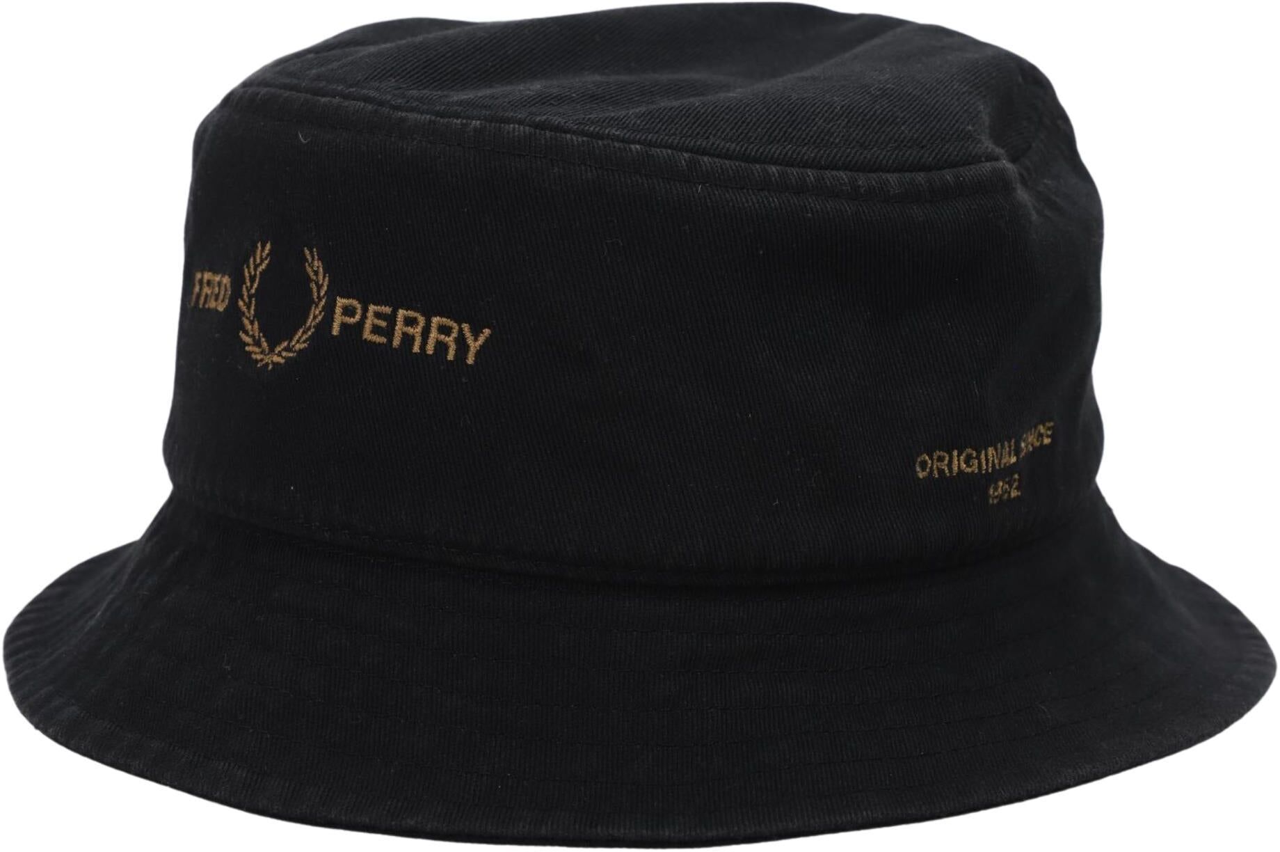 Fred Perry Damen Hut oder Mütze, Schwarz, Gr. EU 46, Baumwolle / Synthetik - Second Hand