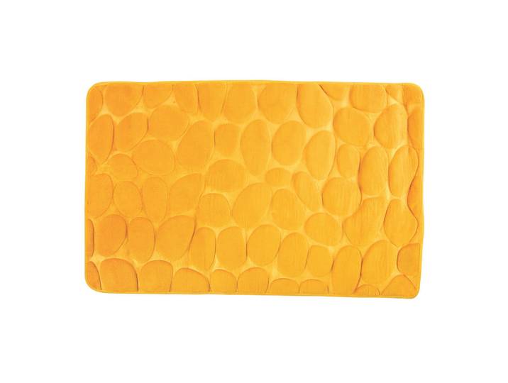 MSV Badematte, Gelb, Uni, rechteckig, 50x80 cm, Heimtextilien, Badtextilien, Badematten