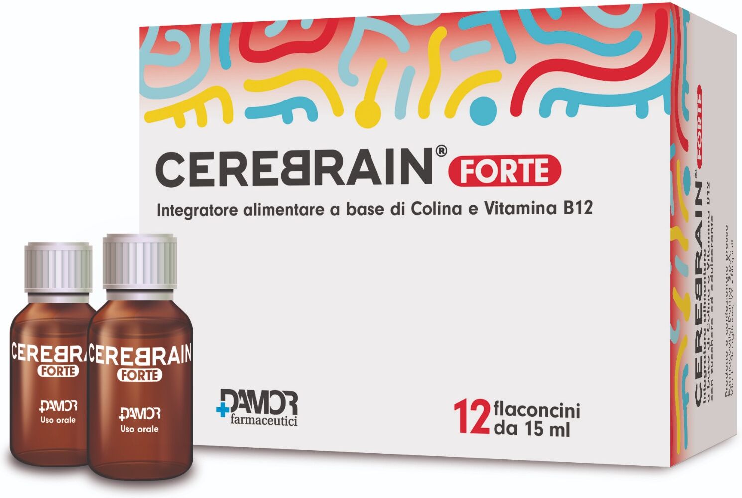Damor Farmaceutici Cerebrain Forte 12 Flaconcini 15 ml