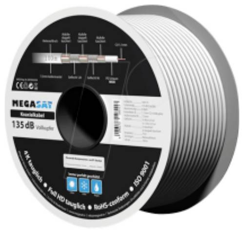 MegaSat 100176 Koaxialkabel Außen-Durchmesser: 7.0mm 100m
