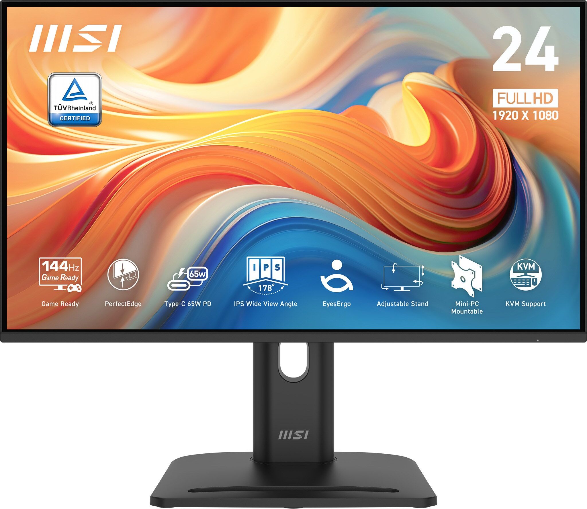 MSI PRO MP245PHG E14 23.8" Full HD 144Hz Business Monitor - Black