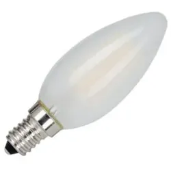 Bailey | LED-Kerzenlampe | Kleine Glühbirne E14 | 2W (ersetzt 20W) Matt