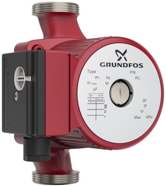 Grundfos Serie 100 Umwälzpumpe 99255525 UPS 25-80 N, 230 V, UBA, 180mm