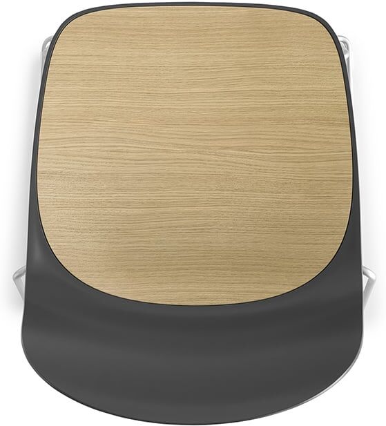Lapalma Seela S311 Stuhl (schwarz lackiert, schwarz / Stoff Jet (Wunschfarbe im ... schwarz lackiert   schwarz / Stoff Jet (Wunschfarbe im Bemerkungsfeld angeben)