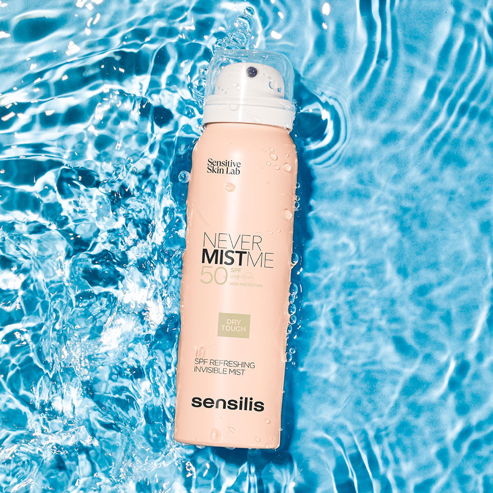 Sensilis Never Mist Me brume rafraîchissante invisible SPF50 100 ml