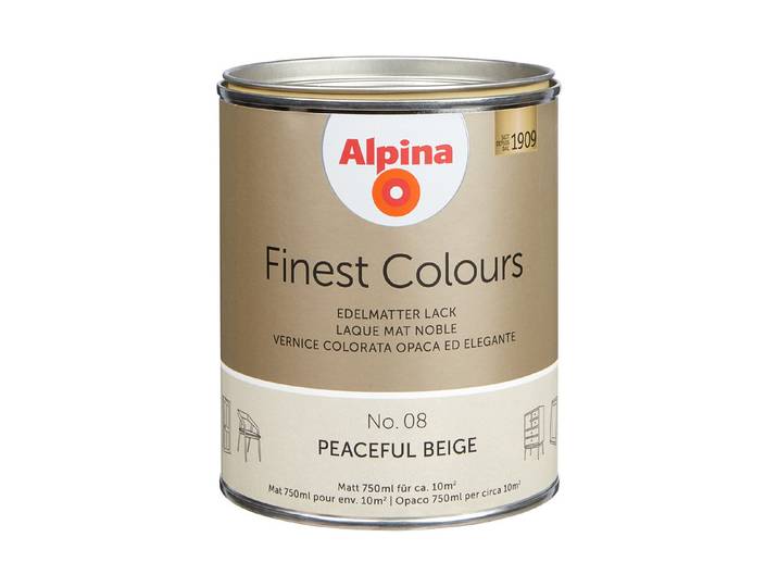Alpina Lack Finest Colours Peaceful Beige 0.75 l Matt