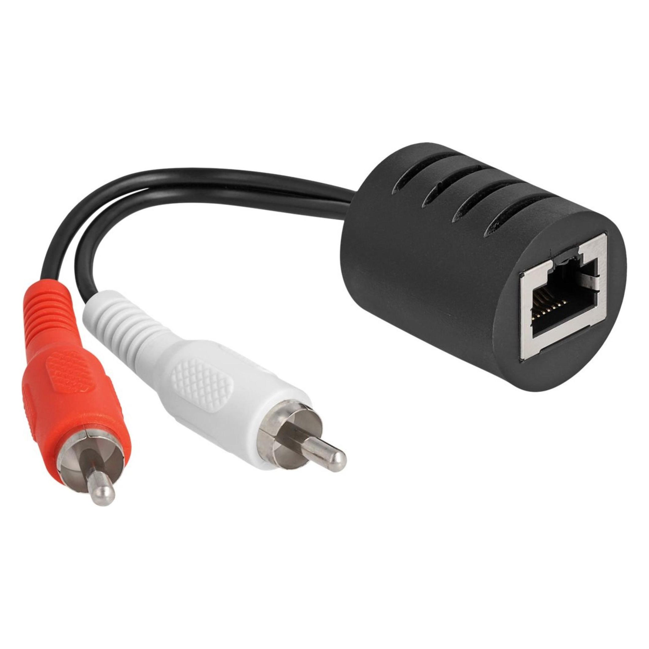 Delock Stereo Audio Extender RJ45 Bu zu 2 x Cinch (87857)