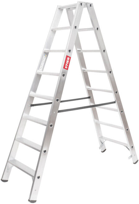 STIER Escabeau Premium 2x8 marches accès double face (905591)
