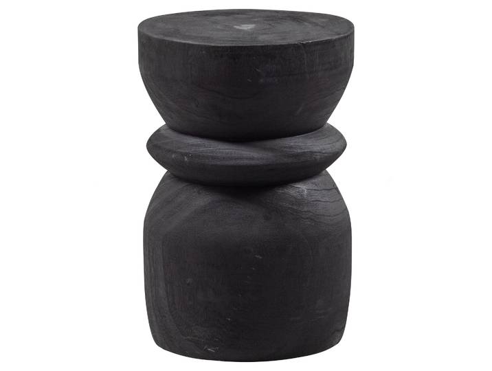 Tchibo - Woood Hocker »Bikkel« - 30x30x42cm - schwarz -