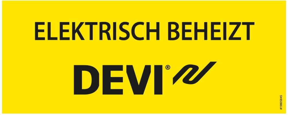 Devi Kennzeichnungsaufkleber -Elektrisch beheizt- 19-805845 (19805845)