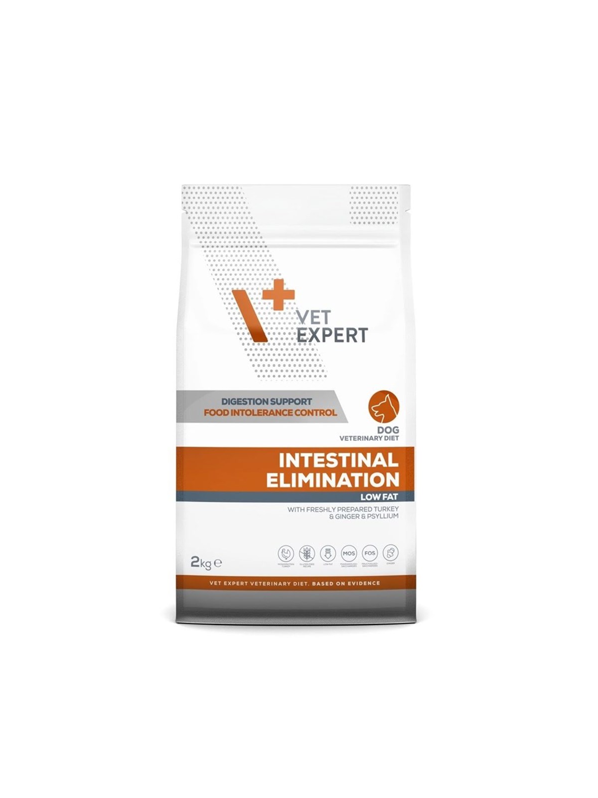 VetExpert Veterinary Diet Intestinal Elimination Low fat Dog - fettarmes Trockenfutter für Hunde - 2kg