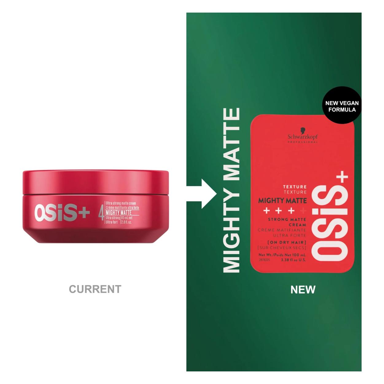 Schwarzkopf Professional OSIS+ Texture Mighty Matte Strong Matte Cream (Haarwachs, 100 ml) (2873092)