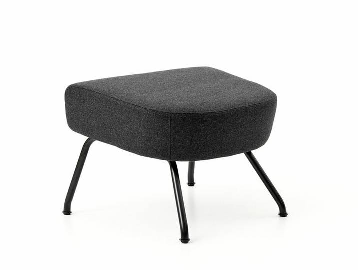 Softline Sitzhocker Havana grau, Designer busk+hertzog, 58x40x48 cm