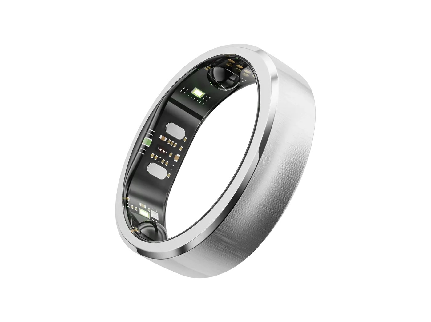 RingConn Smart Ring Gen3 für Frauen und Männer - gebürstetes Silber Größe 7