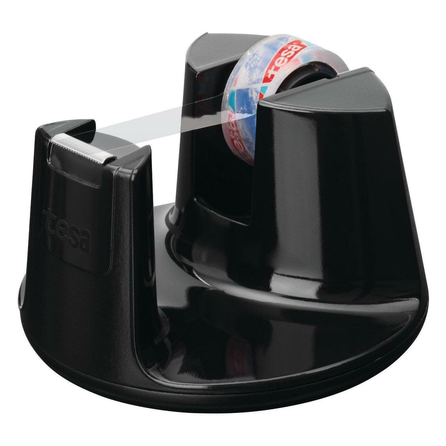 tesa tesafilm COMPACT Tischabroller, Klebeband-Spender mit Anti-Rutsch-Boden, inkl. 1 Rolle tesafilm (53827-00000-02)
