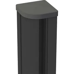 KAHRS Solid Alu-Eckpfosten zum Einbetonieren, variabel, 7x7x240 cm, Anthrazit DB703