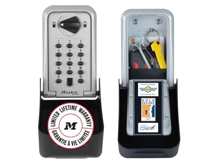 Master Lock Boite a clef Certifiée Extra Large\, Fixation Murale\, Extérieur\, 17.3 x 10.3 x 7.5 cm