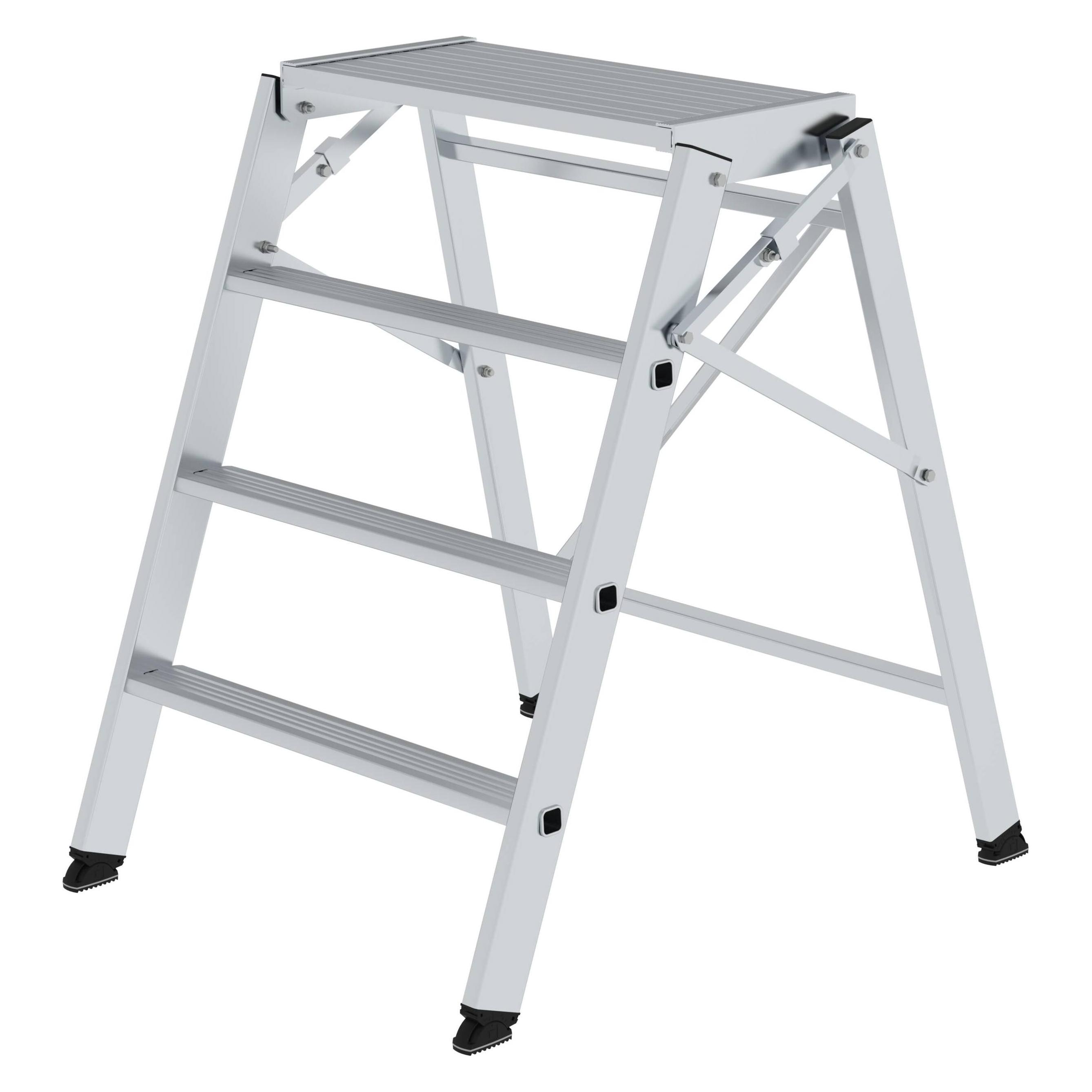 Munk Klapppodest einseitig begehbar 3 Stufen + Plattform (Trittleiter, 83 cm) (050007)