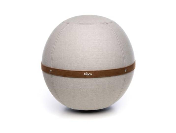 Bloon Sitzball für Büro, ergonomisch, 65 cm Rückenschmerzen, rutschfest, schmutzabweisend & sehr robust handgefertigt in Portugal Farbe Elfenbein