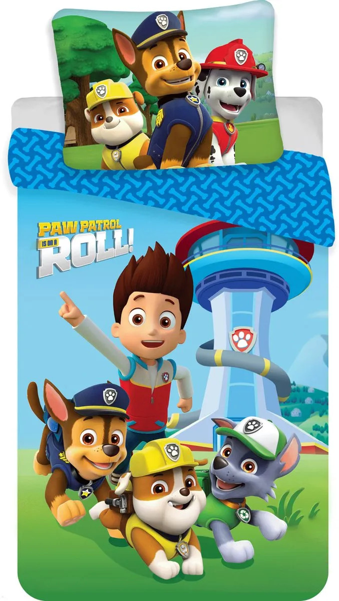 Paw Patrol dekbedovertrek Patrol is on a Roll! 140 x 200 cm
