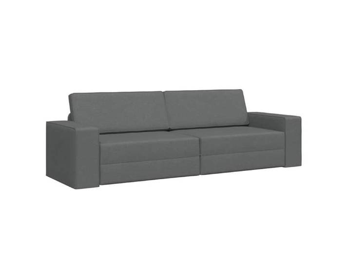 Sofa-lit 200cm VIDAXL Canapé-lit moderne au sol Gris foncé tissu S1527