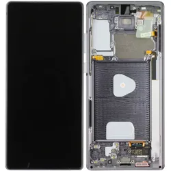LCD Kompletteinheit inkl. Frontcover für Samsung Galaxy Note 20  N980F, grau