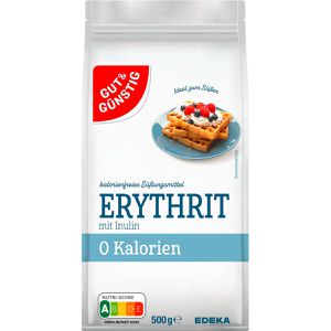 Gut&Günstig Zucker Erythrit, weißer Zucker, lose, Zuckerersatz, 500 g