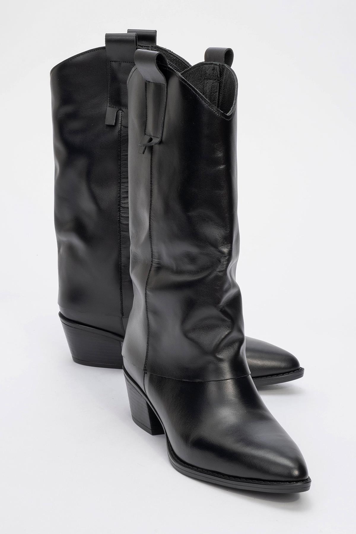 Teodora Leder Blockabsatz Stiefel (Damen)