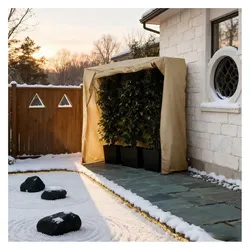 Ideoon, Pflanzen Winterschutz + Gartenvlies, Pflanzenschutzhülle Winterschutz 200x180x70 cm für Palmen & grosse Pflanzen