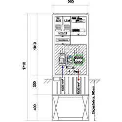 GSAB Elektrotechnik Anschlußsäule bis 45kW 58S1700-AR01-45kW