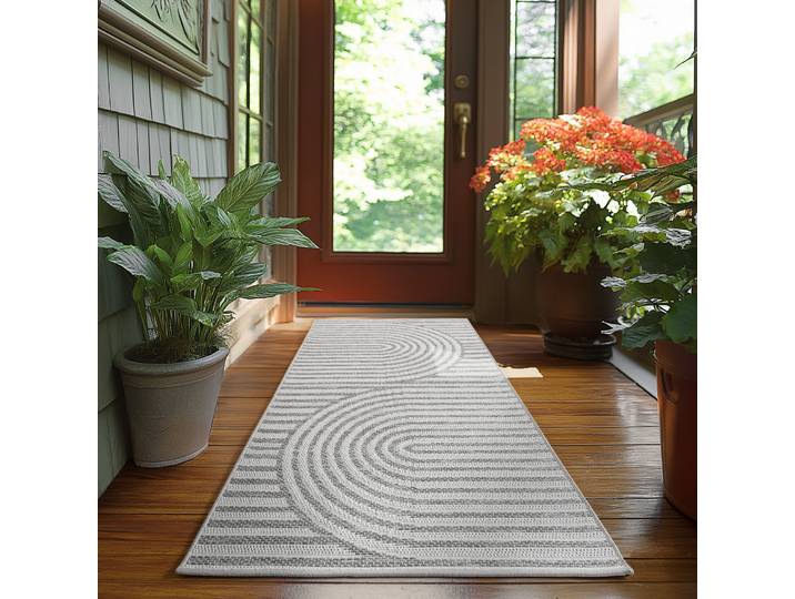 Tapis de couloir Desert 1301 80 x 250cm Gris/Gris