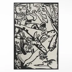 TEPPICH 80x120 cm Komposition nach Wassily Kandinsky